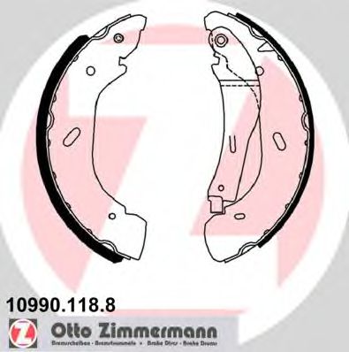 10990.118.8 ZIMMERMANN Brake Shoe Set