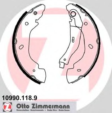 10990.118.9 ZIMMERMANN Brake System Brake Shoe Set