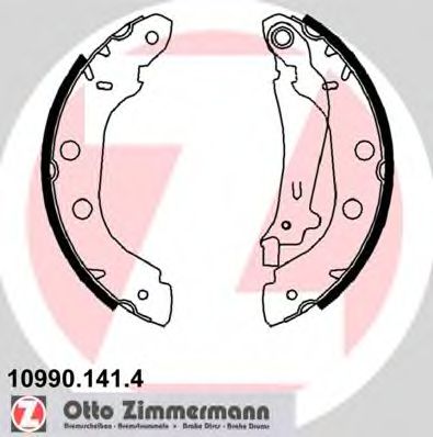 10990.141.4 ZIMMERMANN Brake System Brake Shoe Set