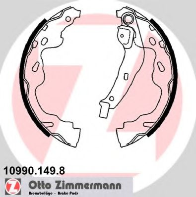 10990.149.8 ZIMMERMANN Brake System Brake Shoe Set