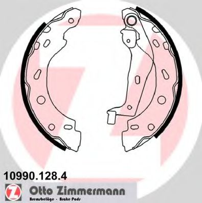 10990.128.4 ZIMMERMANN Brake System Brake Shoe Set
