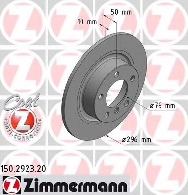 150.2923.20 ZIMMERMANN Brake System Brake Disc