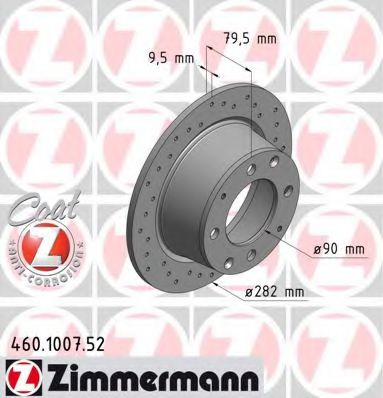 460.1007.52 ZIMMERMANN Brake System Brake Disc