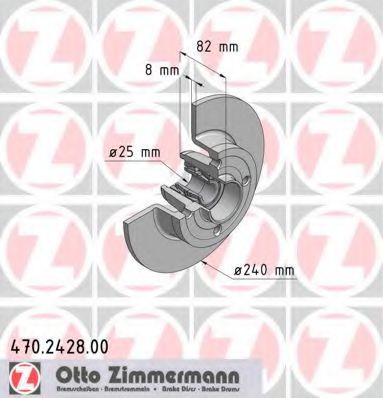 470.2428.00 ZIMMERMANN Brake System Brake Disc