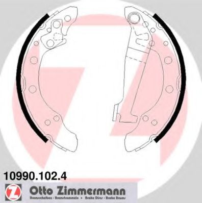 10990.102.4 ZIMMERMANN Brake System Brake Shoe Set
