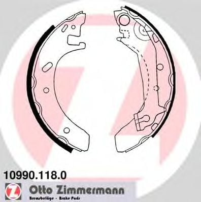 10990.118.0 ZIMMERMANN Brake System Brake Shoe Set