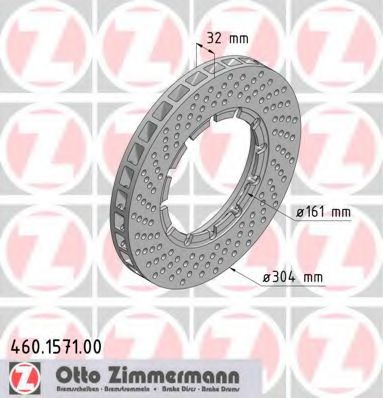 460.1571.00 ZIMMERMANN Brake System Brake Disc