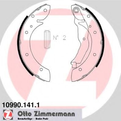 10990.141.1 ZIMMERMANN Brake System Brake Shoe Set