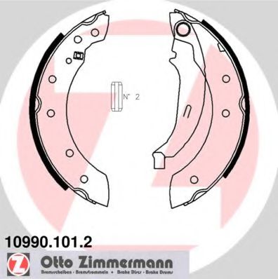 10990.101.2 ZIMMERMANN Brake System Brake Shoe Set