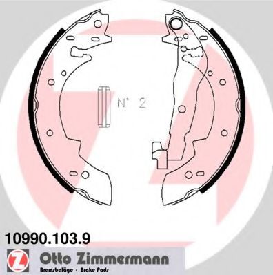 10990.103.9 ZIMMERMANN Brake Shoe Set