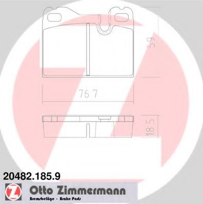 204821859 ZIMMERMANN Brake Pad Set, disc brake