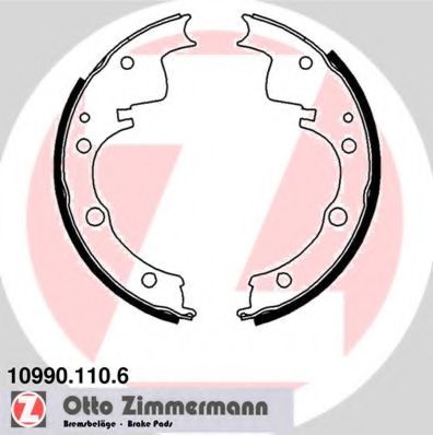 10990.110.6 ZIMMERMANN Brake System Brake Shoe Set