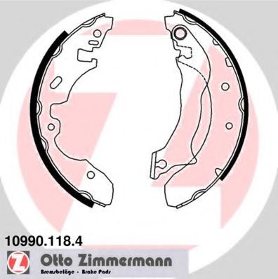 10990.118.4 ZIMMERMANN Brake Shoe Set