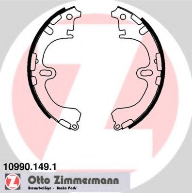 10990.149.1 ZIMMERMANN Brake System Brake Shoe Set
