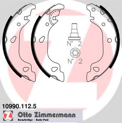 109901125 ZIMMERMANN Brake Shoe Set