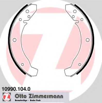 10990.104.0 ZIMMERMANN Brake System Brake Shoe Set
