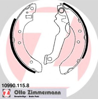 10990.115.8 ZIMMERMANN Brake System Brake Shoe Set