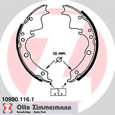 10990.116.1 ZIMMERMANN Brake System Brake Shoe Set