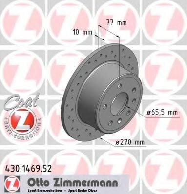430.1469.52 ZIMMERMANN Brake Disc