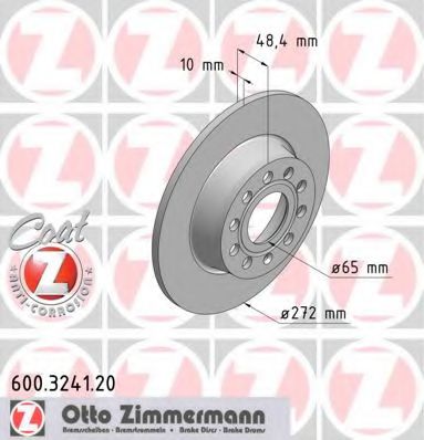 600.3241.20 ZIMMERMANN Brake System Brake Disc