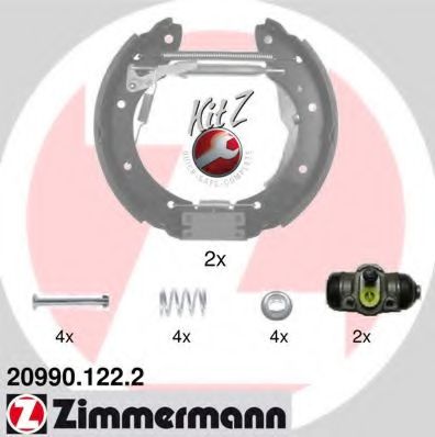 20990.122.2 ZIMMERMANN Brake System Brake Shoe Set