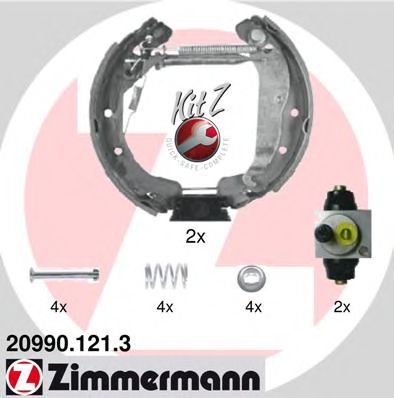 20990.121.3 ZIMMERMANN Brake System Brake Shoe Set