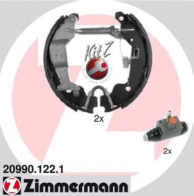 20990.122.1 ZIMMERMANN Brake System Brake Shoe Set