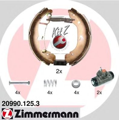 20990.125.3 ZIMMERMANN Brake System Brake Shoe Set