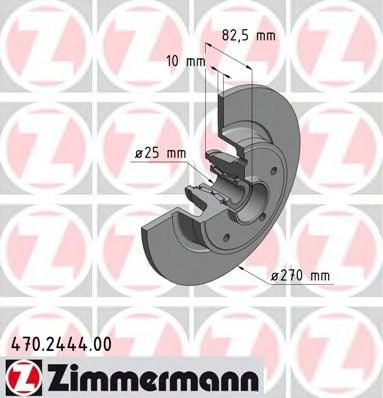 470.2444.00 ZIMMERMANN Brake System Brake Disc