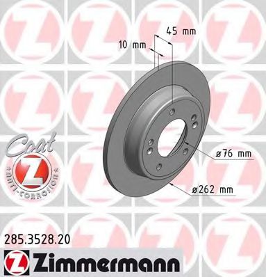 285.3528.20 ZIMMERMANN Brake System Brake Disc