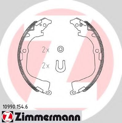 10990.154.6 ZIMMERMANN Brake System Brake Shoe Set