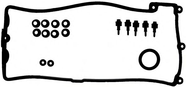 V38082-00 GLASER Комплект прокладок, крышка головки цилиндра