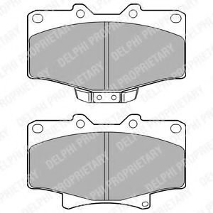 LP1070 DELPHI Brake Pad Set, disc brake