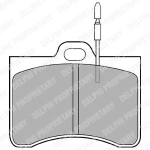 LP114 DELPHI Brake Pad Set, disc brake