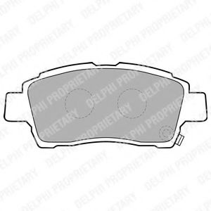 LP1414 DELPHI Brake System Brake Pad Set, disc brake