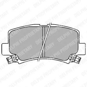 LP1439 DELPHI Brake System Brake Pad Set, disc brake