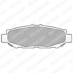 LP1508 DELPHI Brake Pad Set, disc brake