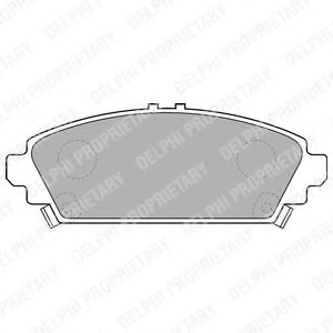 LP1526 DELPHI Brake Pad Set, disc brake