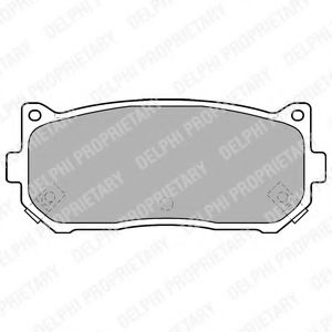 LP1528 DELPHI Brake Pad Set, disc brake
