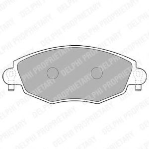 LP1533 DELPHI Brake Pad Set, disc brake