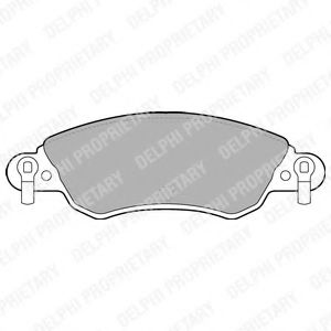 LP1656 DELPHI Brake Pad Set, disc brake