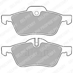 LP1657 DELPHI Brake System Brake Pad Set, disc brake