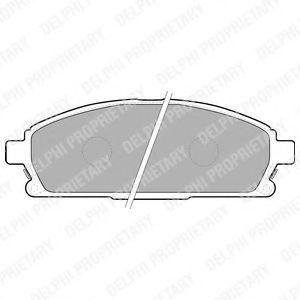 LP1659 DELPHI Brake Pad Set, disc brake