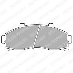 LP1664 DELPHI Brake Pad Set, disc brake