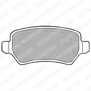 LP1681 DELPHI Brake Pad Set, disc brake
