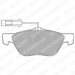 LP1686 DELPHI Brake System Brake Pad Set, disc brake