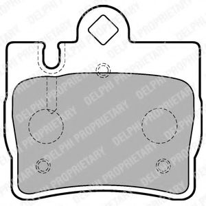 LP1697 DELPHI Brake Pad Set, disc brake