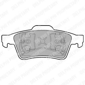 LP1701 DELPHI Brake System Brake Pad Set, disc brake