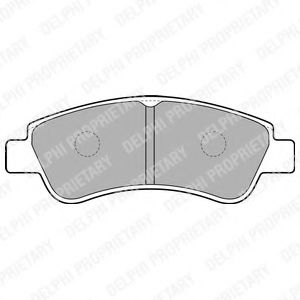 LP1727 DELPHI Brake Pad Set, disc brake