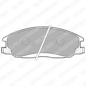LP1743 DELPHI Brake System Brake Pad Set, disc brake